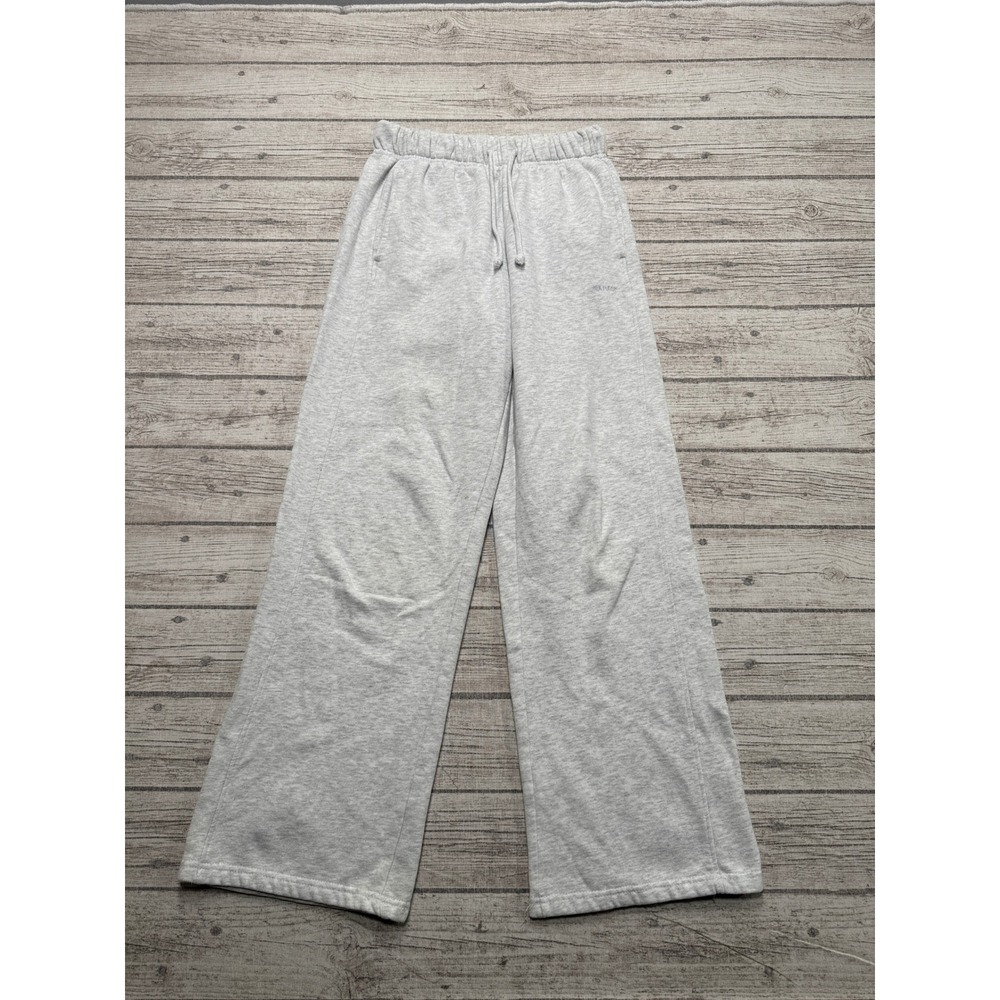 Garage Sweatpants Women's XS Gray Wide Leg Fleece High Rise Relaxed Loungewear
